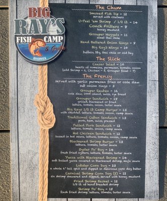Menu photo 7 Big Ray's Fish Camp & Grille Riverwalk Tampa, FL