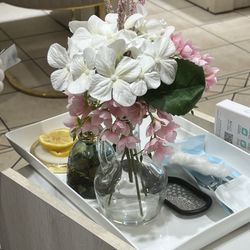 The first step in the pampering process.