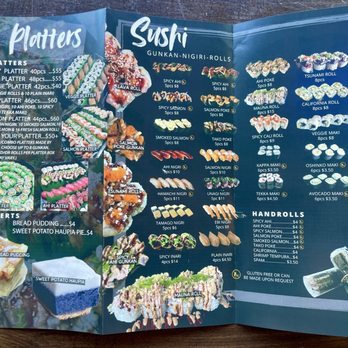 Local Boy Sushi - menu - Sushi Bars Near Me - Kailua, Hawaii