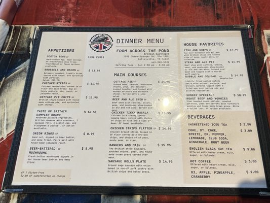 Menu photo 4 From Across the Pond Colleyville, TX Menu photo 4 From Across the Pond Colleyville, TX