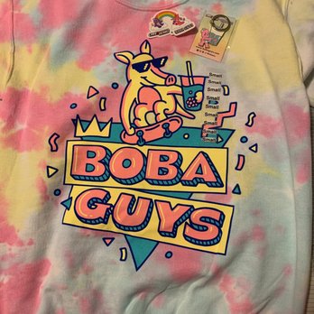 Boba Guys - Super cool tie dye crew neck, sticker, and keychain! - Coffee & Tea Near Me - Oakland, California
