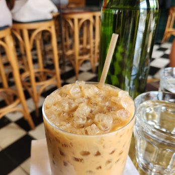 June's - Iced Vanilla Cinnamon Latte with oat milk - Breakfast & Brunch Near Me - Austin, Texas