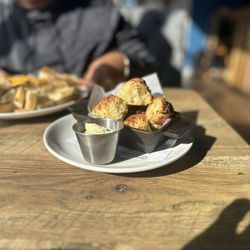 Mogans Oyster House - Fontina biscuits