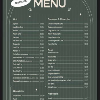 Olivia - Menu - Coffee & Tea Near Me - Mayagüez, Puerto Rico Olivia - Menu - Coffee & Tea Near Me - Mayagüez, Puerto Rico