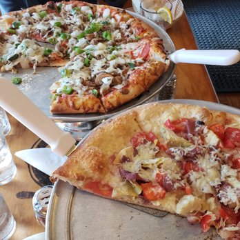 The Cellar Restaurant - Cellar House Special and Asiago Prosciutto pizza - Greek Near Me - Blacksburg, Virginia