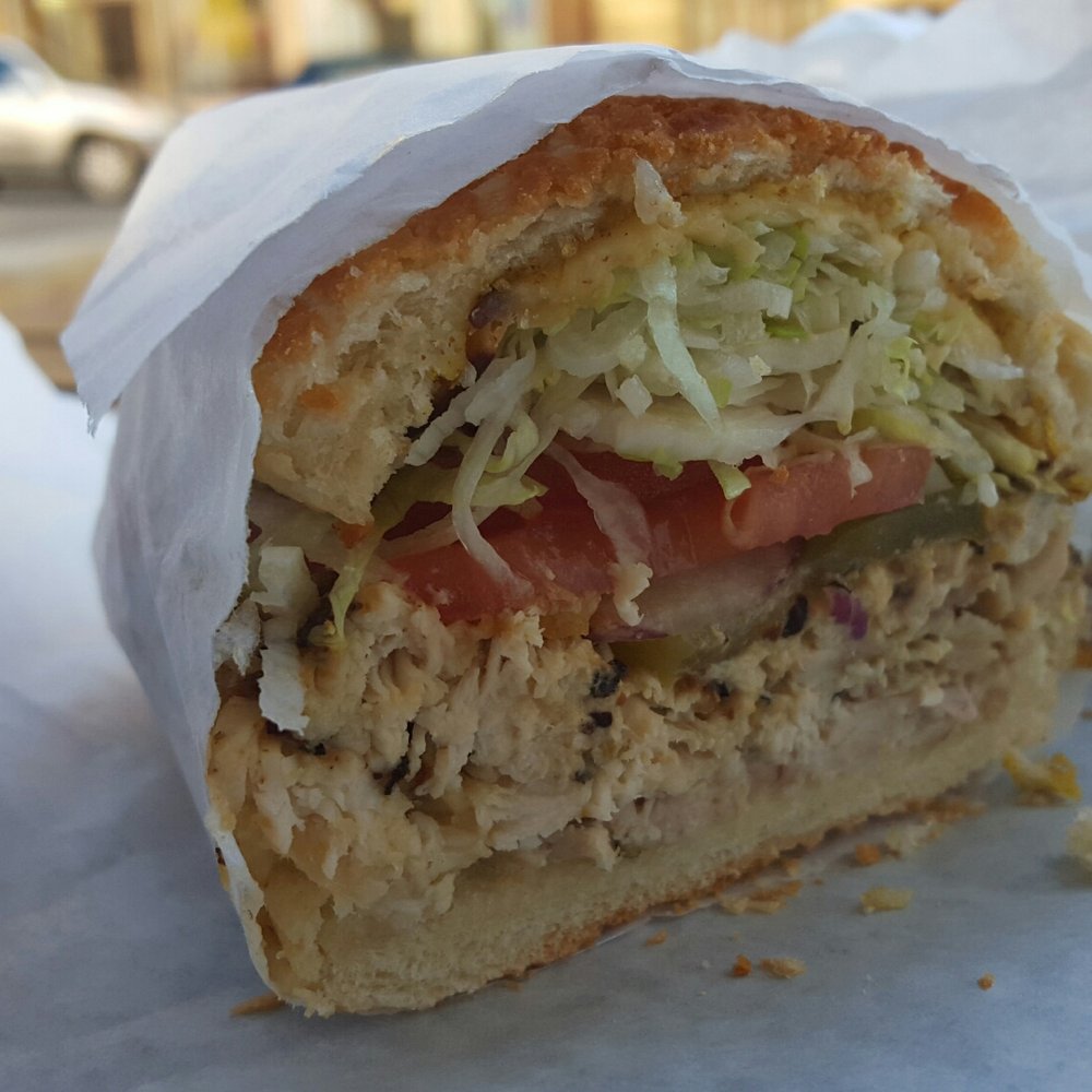 Bite - Half of Gouda Good. Rotissere chicken, pepperhouse sauce, gouda cheese, lettuce, tomato, onion, mayo and mustard!! Delicious - Delis Near Me - San Francisco, California