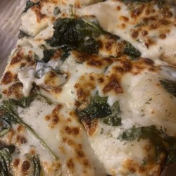 Domino's Pizza - Spinach, cheese and Alfredo sauce (extra)