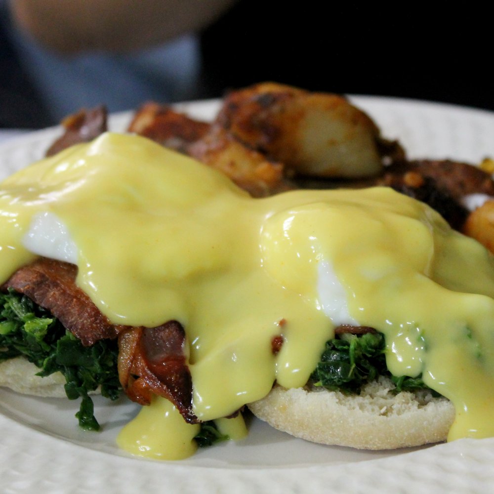 Martin's Coffee Shop - Spinach and Bacon Benedict - 8.99 - Coffee & Tea Near Me - Brookline, Massachusetts Martin's Coffee Shop - Spinach and Bacon Benedict - 8.99 - Coffee & Tea Near Me - Brookline, Massachusetts