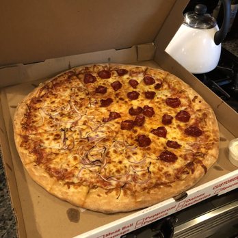 Pizza Care - Half pepperoni; half red onion - Pizza Near Me - Pittsburgh, Pennsylvania Pizza Care - Half pepperoni; half red onion - Pizza Near Me - Pittsburgh, Pennsylvania