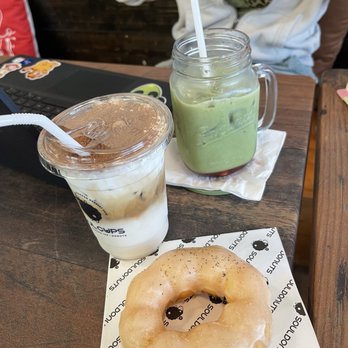 Cafe Soul Cups - Earl grey mochi donut, tiramisu latte (seasonal), and strawberry matcha latte - Coffee & Tea Near Me - Cary, North Carolina