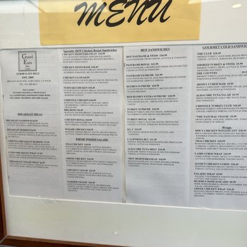 Good Eats Deli - Menu - Delis Near Me - Fair Oaks, California Good Eats Deli - Menu - Delis Near Me - Fair Oaks, California