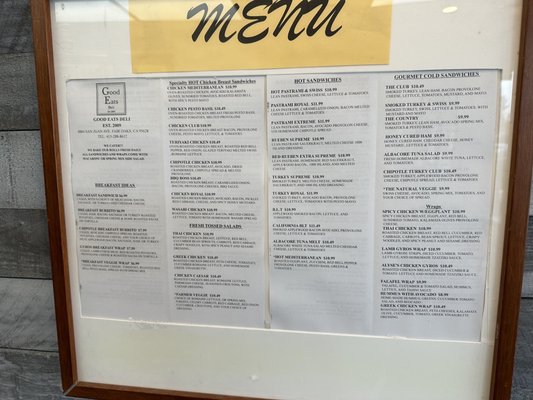 Menu photo 6 Good Eats Deli Fair Oaks, CA