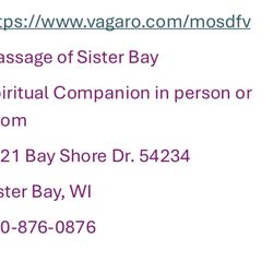 Massage of Sister Bay - Contact information
