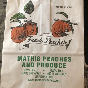 Mathis Peaches - a bag of fresh peaches - Fruits & Veggies Near Me - Meridian, Mississippi Mathis Peaches - a bag of fresh peaches - Fruits & Veggies Near Me - Meridian, Mississippi