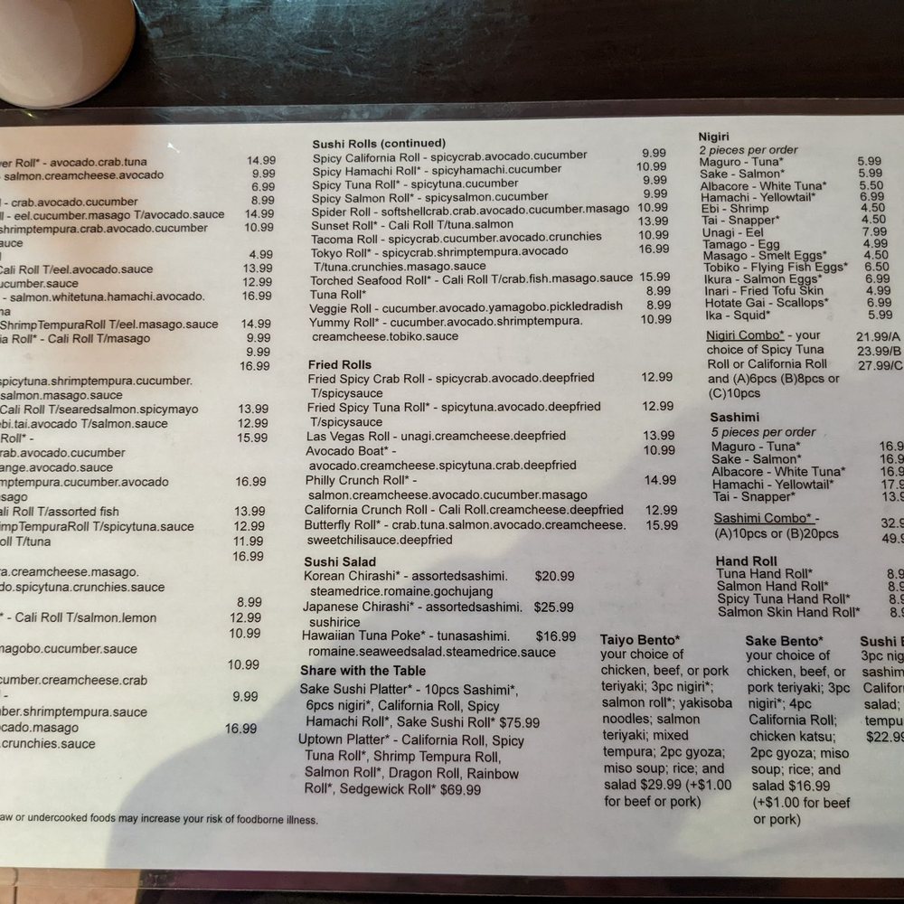 Sake Sushi + Grill - Menu - Japanese Near Me - Tacoma, Washington Sake Sushi + Grill - Menu - Japanese Near Me - Tacoma, Washington