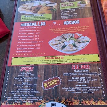 Reyes Mexican Grill - Menu 7. - Mexican Near Me - Cleveland, Texas