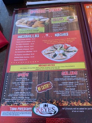 Menu photo 2 Reyes Mexican Grill Cleveland, TX