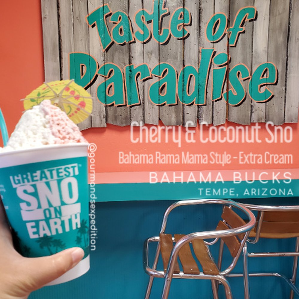 Cherry & Coconut Sno Bahama Rama Mama Style - Extra Cream Cherry & Coconut Sno Bahama Rama Mama Style - Extra Cream