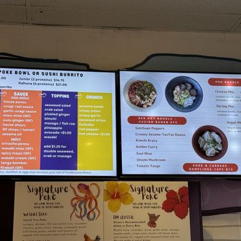 Poke Chef - Menu - Poke Near Me - San Luis Obispo, California