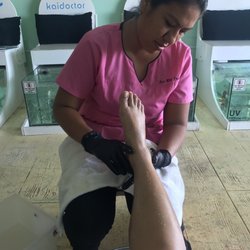 Avanti & Kai Spa - First time getting a pedicure, she was very attentive and gentle. Definitely needed this after a long walk