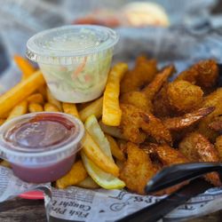 DJ's Clam Shack - fried shrimp and fries