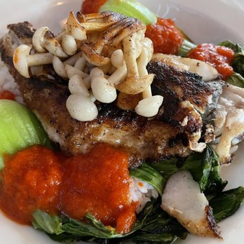 Cunard Tavern - Black garlic sea bass - American Near Me - Boston, Massachusetts