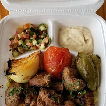 Aladdin Pita - 5-18-2020 Lamb Kabab Plate - Middle Eastern Near Me - Merrillville, Indiana
