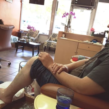 Nails Now - Getting his very first pedi-cure. Love the work they do! - Nail Salons Near Me - Sunnyvale, California