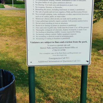 Hutchinson Park - Park rules - Parks Near Me - Denver, Colorado Hutchinson Park - Park rules - Parks Near Me - Denver, Colorado