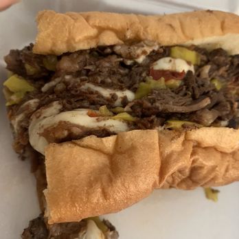 Mikeeo's Cheesesteaks Ybor - Full of meatttttt you guys alllll oxtail meat yummmmm - Cheesesteaks Near Me - Tampa, Florida