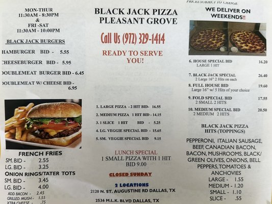 Menu photo 2 Blackjack Pizza & Salads Dallas, TX