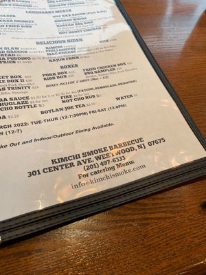 Menu photo 1 Kimchi Smoke BBQ Shack Ridgewood, NJ