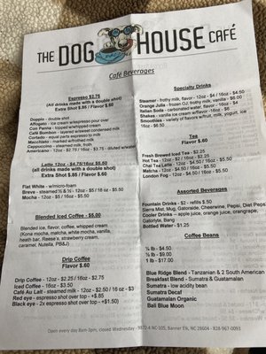 Menu photo 3 The Dog House Cafe Banner Elk, NC Menu photo 3 The Dog House Cafe Banner Elk, NC