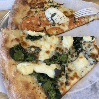 Roger's Pizzerolo - Margherita Pizza and Spinach Ricotta Pizza slices - Italian Near Me - El Cajon, California Roger's Pizzerolo - Margherita Pizza and Spinach Ricotta Pizza slices - Italian Near Me - El Cajon, California