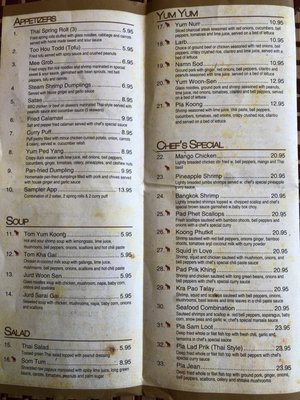 Menu photo 4 Thai Villa Basking RidgeNJ, NJ