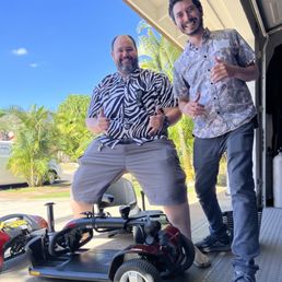 Sean & Chris kindly going over assembling the scooter. VIP 5 star service all the way!! Thank you!!!! Sean & Chris kindly going over assembling the scooter. VIP 5 star service all the way!! Thank you!!!!