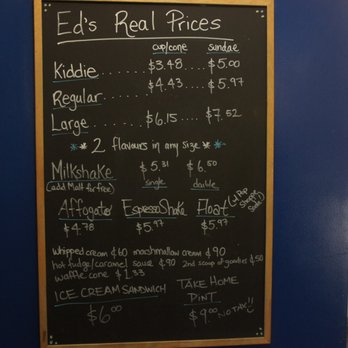 Ed's Real Scoop - Menu - Ice Cream & Frozen Yogurt Near Me - Toronto, Ontario Ed's Real Scoop - Menu - Ice Cream & Frozen Yogurt Near Me - Toronto, Ontario