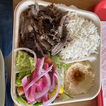 Zankou Chicken - Tri-Tip Shawerma Plate with Basmati Rice, hummus and salad. - Mediterranean Near Me - Long Beach, California Zankou Chicken - Tri-Tip Shawerma Plate with Basmati Rice, hummus and salad. - Mediterranean Near Me - Long Beach, California