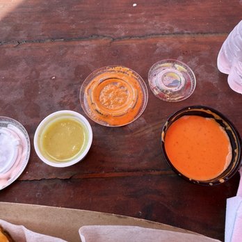La Tingeria - La chingona; taste good/ extremely spicy! Green sauce: taste good/ slightly spicy. - Mexican Near Me - Falls Church, Virginia La Tingeria - La chingona; taste good/ extremely spicy! Green sauce: taste good/ slightly spicy. - Mexican Near Me - Falls Church, Virginia