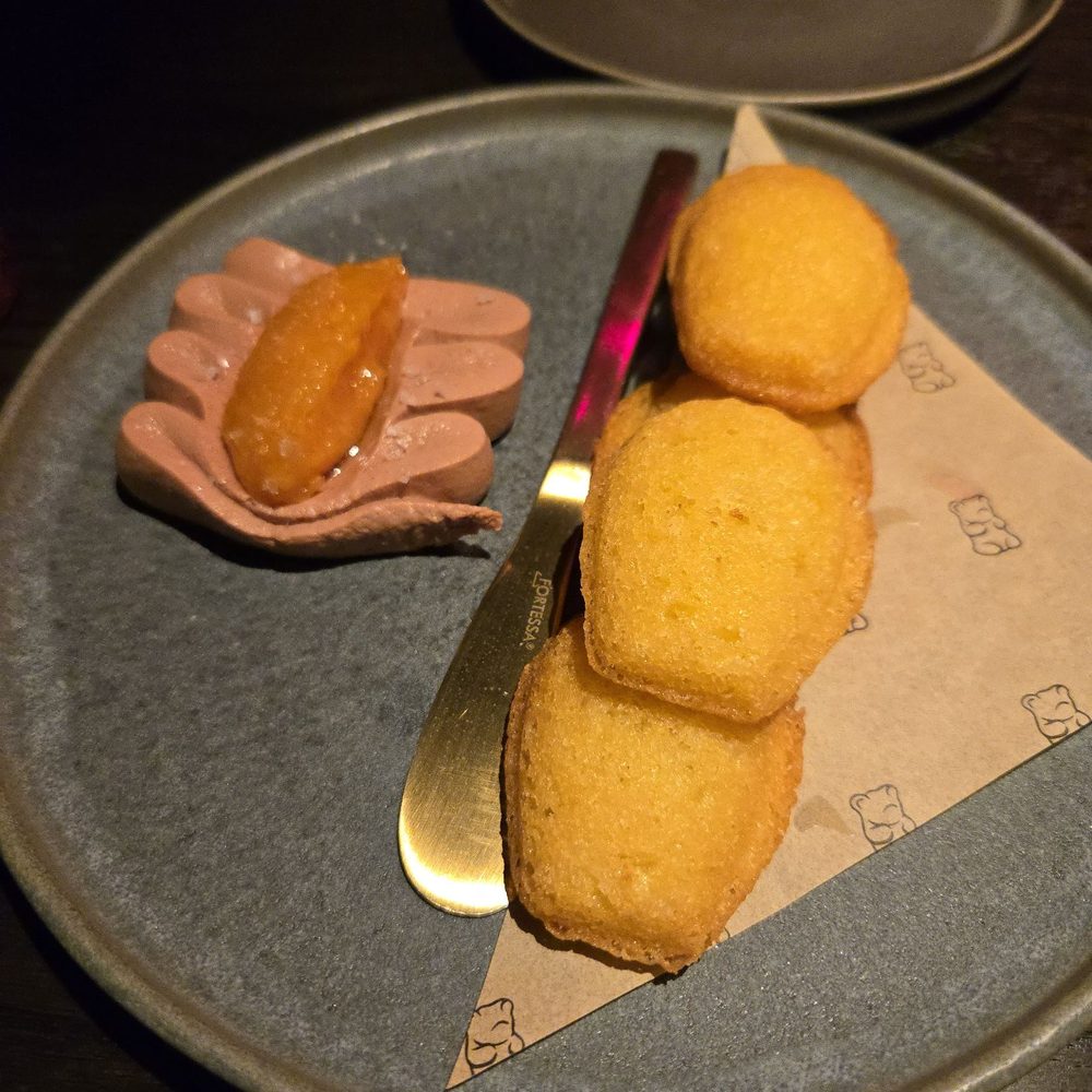 BearLeek - Madeleines with chicken liver and marmalade - American Near Me - Denver, Colorado