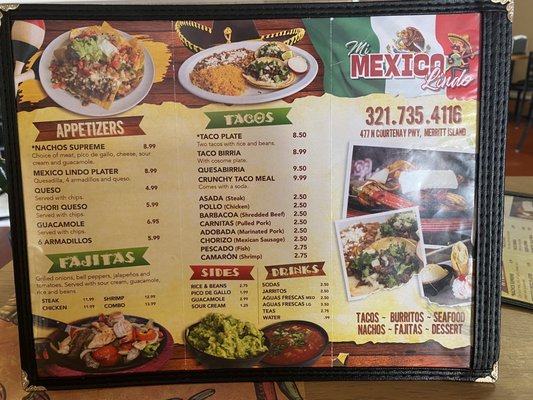 Menu photo 5 Mi Mexico Lindo Merritt Island, FL Menu photo 5 Mi Mexico Lindo Merritt Island, FL