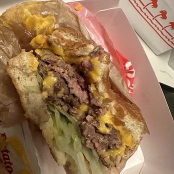 In-N-Out Burger - Raw hamburger patty - Fast Food Near Me - Milpitas, California In-N-Out Burger - Raw hamburger patty - Fast Food Near Me - Milpitas, California