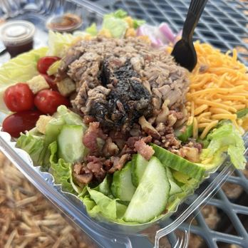 County Smoak - Pulled Pork BBQ salad - Barbeque Near Me - Lynchburg, Virginia County Smoak - Pulled Pork BBQ salad - Barbeque Near Me - Lynchburg, Virginia