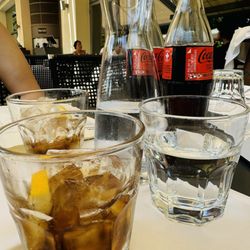 Cool beverages and water