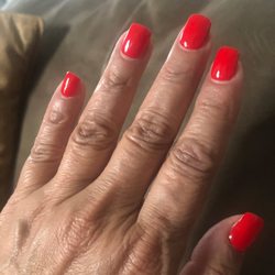 Glam Nail Studio - Gel manicure with acrylic on my nails ;0)