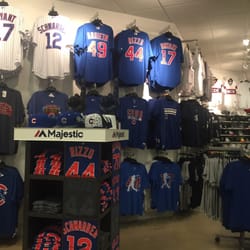 Chicago Locker Room - Cubbies gear everywhere.