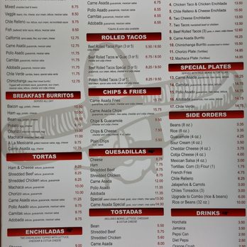 Roberto's Taco Shop - Menu December 2025 - Mexican Near Me - San Diego, California