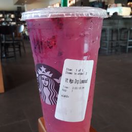 Time for a free birthday refresher and cake pop.