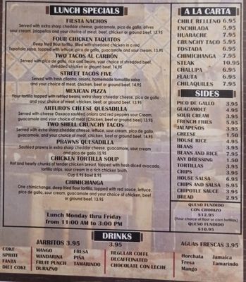 Menu photo 4 Arturo's Mexican Restaurant Des Moines, WA Menu photo 4 Arturo's Mexican Restaurant Des Moines, WA