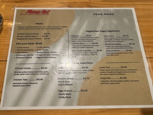 Menu photo 5 Momo Hut Vancouver, BC